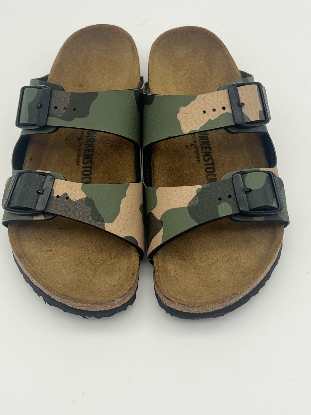 Birkenstock Arizona slides sandals kids size 1 eu 32 camouflage strap shoes - Picture 3 of 8